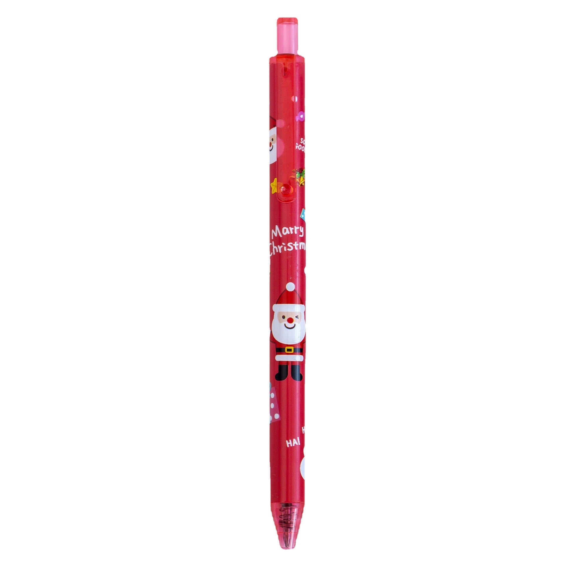 Wholesale Plastic Christmas Gifts Cartoon Press Rollerball Pen